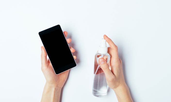 Disinfect a Phone for Health